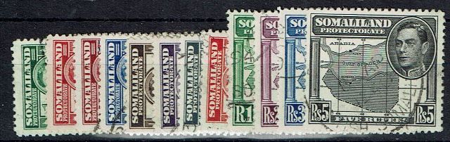 Image of Somaliland Protectorate SG 93/104 FU British Commonwealth Stamp
